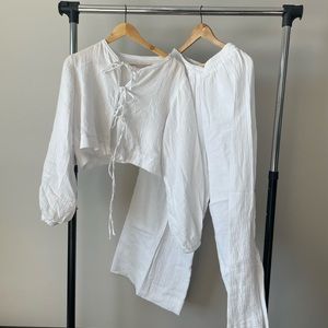 Boheme Goods Cotton Gauze Set in White